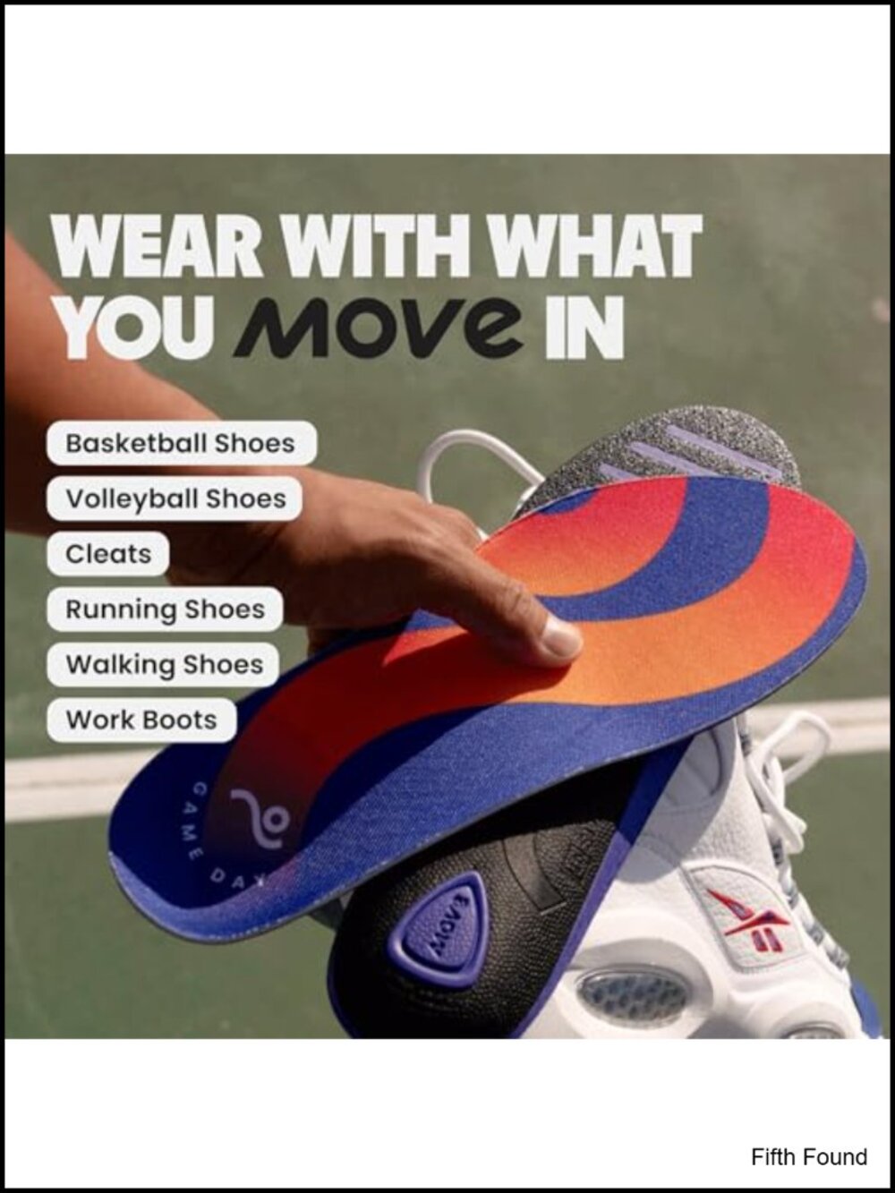 Performance Insole Arch Support Pain Relief Shock Absorption - Picture 3 of 5